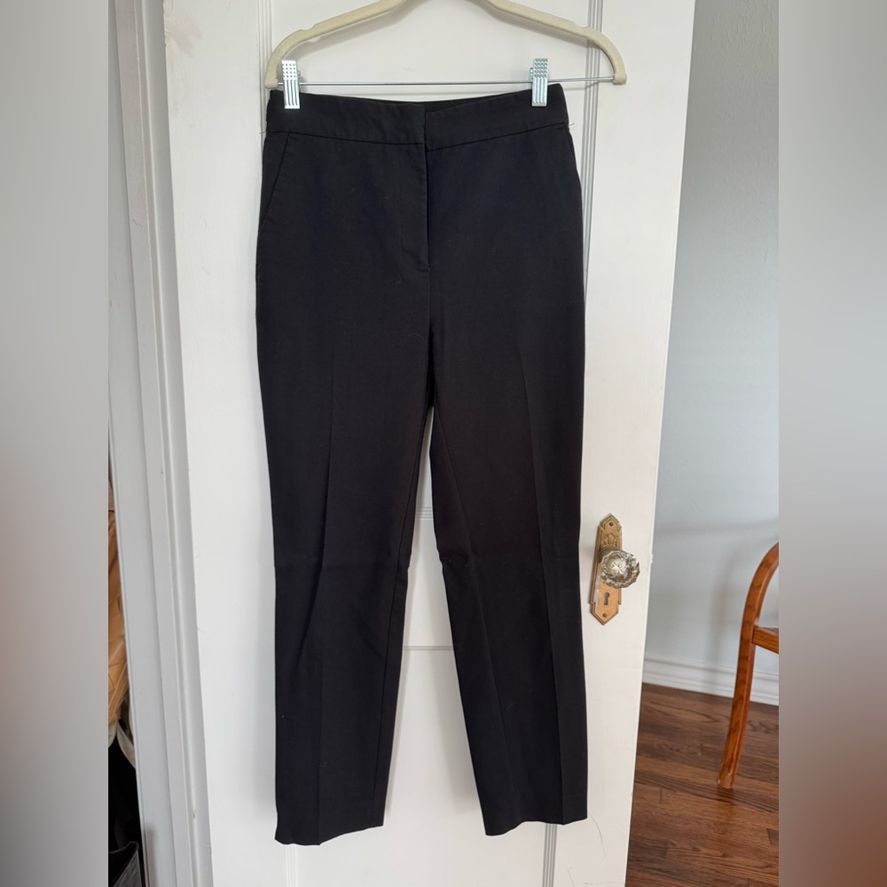 Zara Black Trousers Straight-Leg Formal